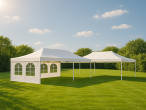 Faltpavillon 3x6m weiß