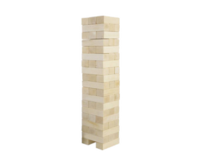 XXL Jenga Stapelturm mieten – Miettisch, Eventtisch, Veranstaltungstisch, Partytisch