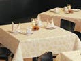 Tischdecke (280 cm rund, champagner)