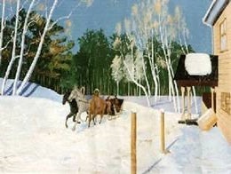 Troika Kulisse, Russland, Moskau, Pferde, Kutsche, Pferd, Nutztier