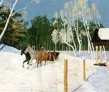 Troika Kulisse, Russland, Moskau, Pferde, Kutsche, Pferd, Nutztier