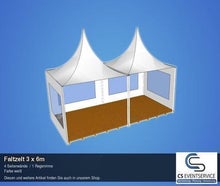 Faltzelt 3 x 6m Pavillon Partyzelt Zelt Ruckzuck