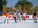 200 qm mobile Eisfläche, Eishockeyfläche, Kunsteisbahn, Kunststoffeisbahn, Eislaufbahn mieten
