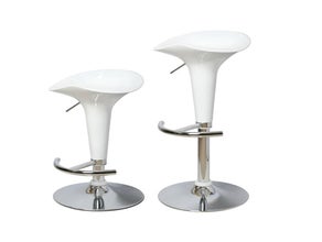 Barhocker "Design" weiß oder schwarz  ABS Kunsstoff
