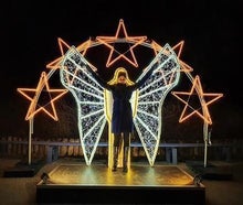 Lichtengel - Weihnachtlicht - Licht Skulptur, Weihnachtsengel Engel - Engelfigur