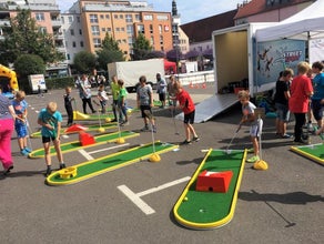 Minigolf, Minigolfbahnen, Mobile Minigolfbahnen