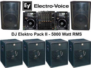 Lautsprecheranlage DJ Elektro Pack II - Komplettsystem
