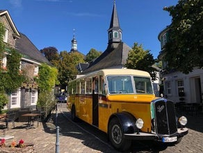 Oldtimerbus, "DinoSaurer", BJ von 1948, Hochzeitsauto, Betriebsausflug, Partybus, VIP-Shuttle, Londonbus, Cabriobus