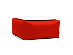 Loungemöbel, Tisch für innen/außen – rot, Stoff