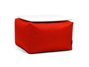 Loungemöbel, Tisch für innen/außen – rot, Stoff